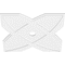 Ekena Millwork Titus Architectural Grade PVC Ceiling Medallion, 30"OD x 3"ID x 10 1/2"C x 1"P, One-Piece CMP30TS-03000 - alternate 2